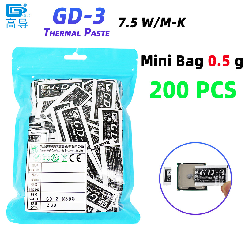 Thermal Paste - Net Ağırlık 0.5 Gram 200 Adet