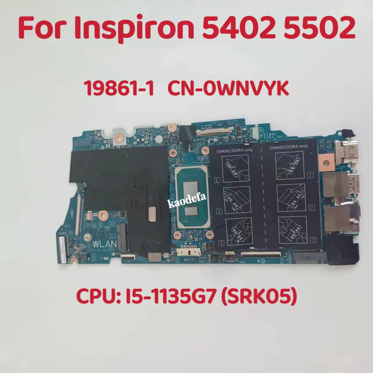 Intel Cpu Core I7 - Dell Inspiron 5402 5502 Laptop Anakart