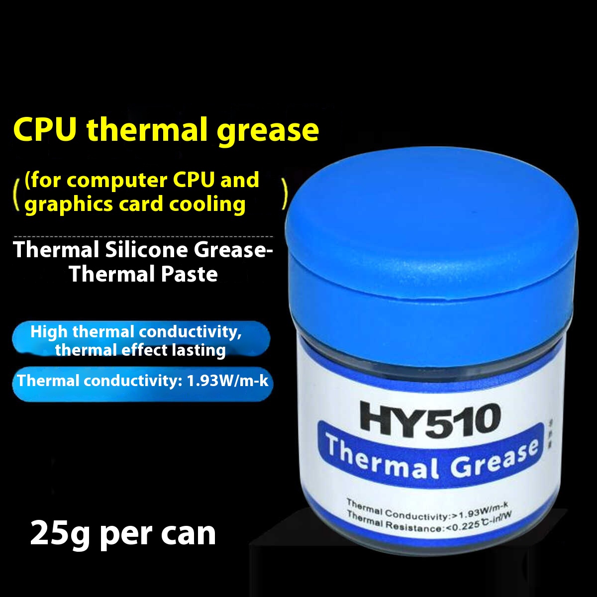 Thermal Paste - HY510 Masaüstü Bilgisayar CPU Termal Gres