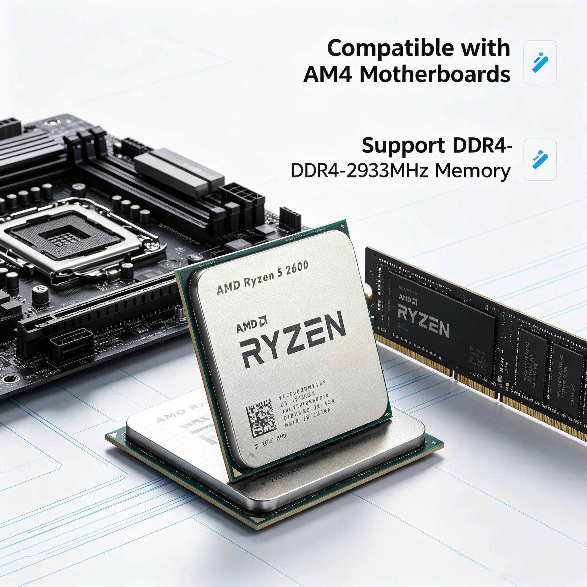 Pc Gaming Amd Ryzen 5 - AMD Ryzen 5 2600 İşlemci 3.4GHz