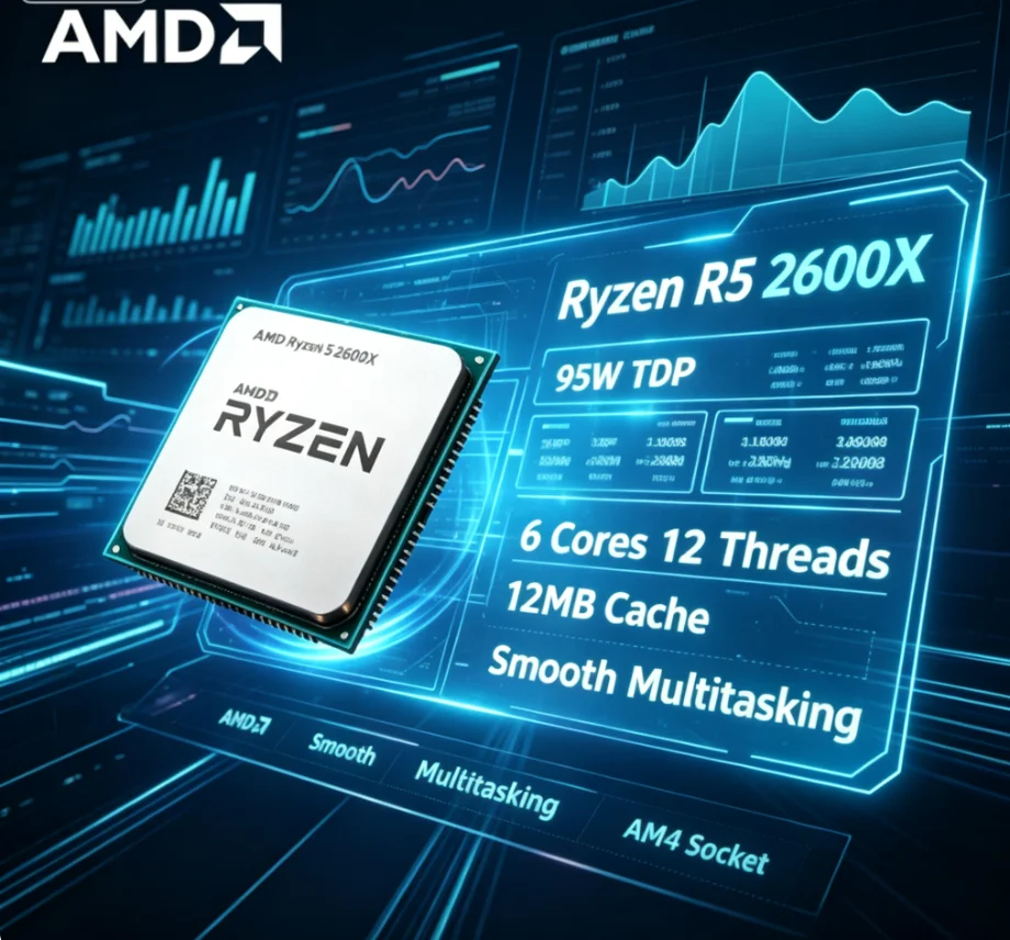 AMD R5 2600X 12nm Kutusuz İşle - Pc Gaming Amd Ryzen 5 incelemesi ve fiyatı